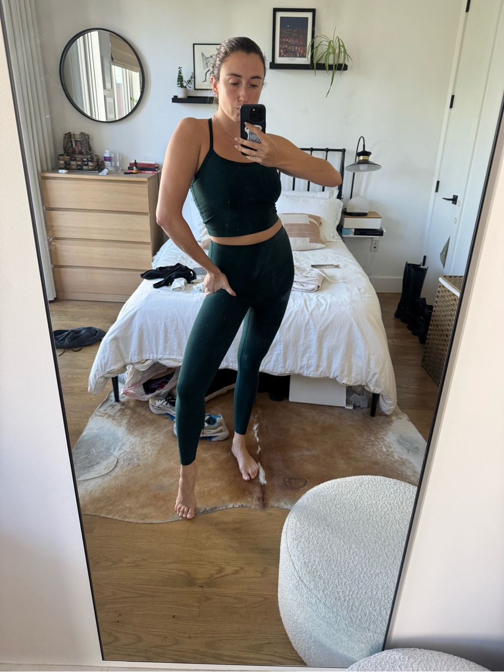 Beyond Yoga High-Rise Forest Green Leggings